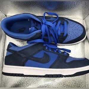 Blue Nike Dunk Low 7Y